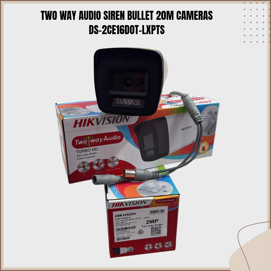 TWO WAY AUDIO 20M DS-2CE16DOT-LXPTS WITH SIREN