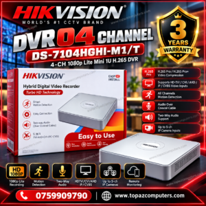 DVR 04 CHENNEL DS-7104HGHI-M1/T