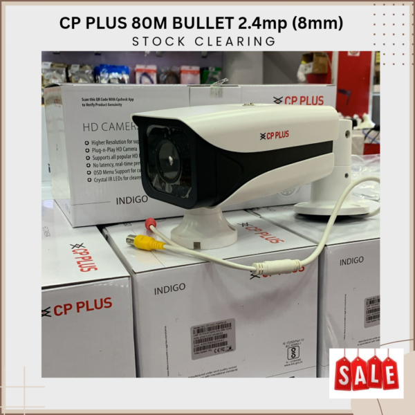 CP PLUS 80M BULLET (STOCK CLEARING)