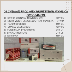 04 CHENNEL CAMERA PACKAGE NIGHT VISION