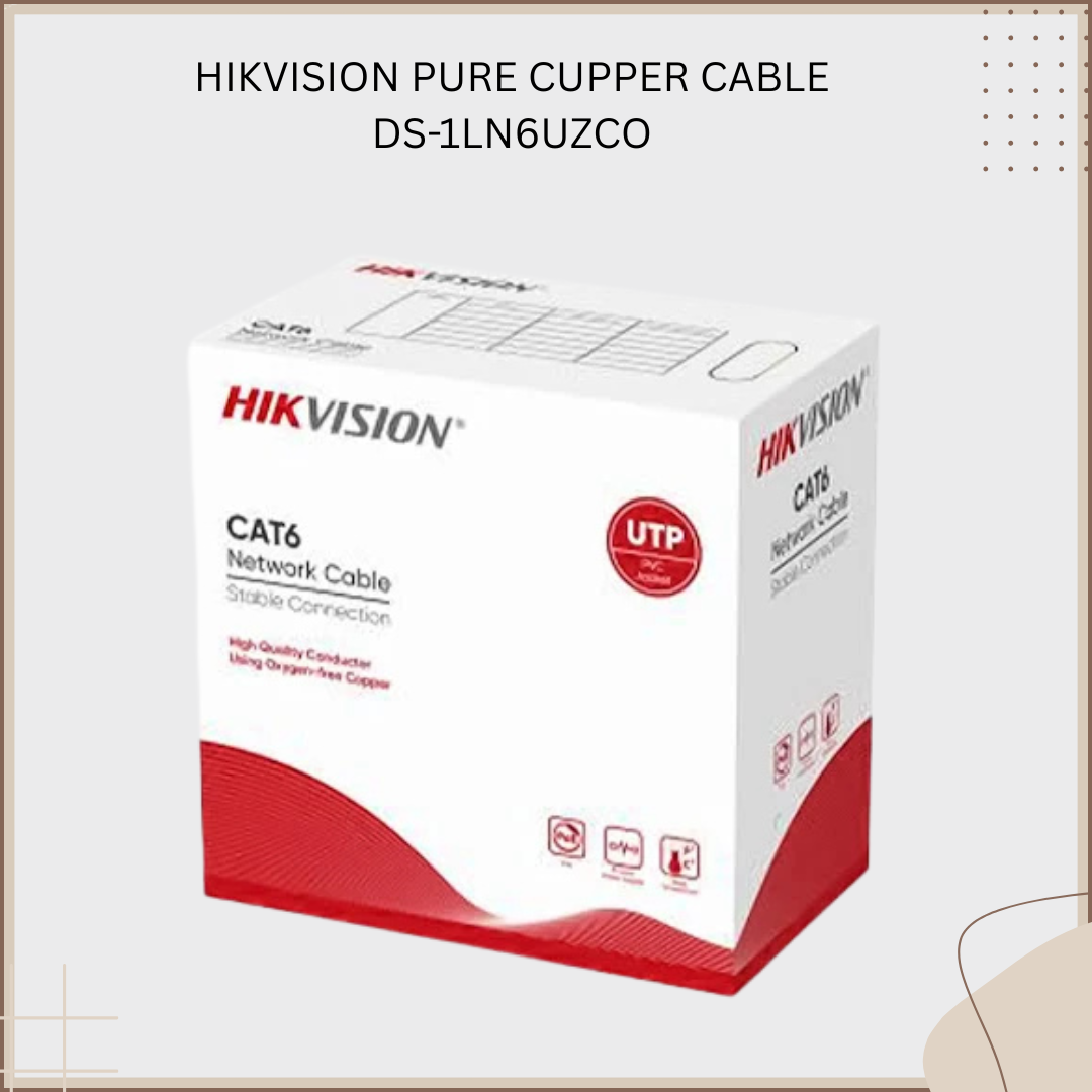 HIKVISION PURE CUPPER CABLE CAT6
DS-1LN6UZCU
