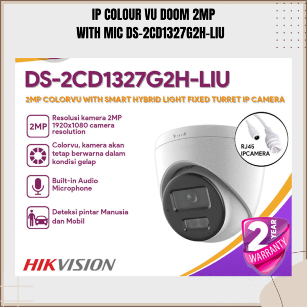 IP COLOUR VU DOOM WITH MIC DS-2CS1327G2-LIU - Image 2
