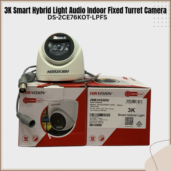 3K Smart Hybrid Light Audio Indoor Fixed Turret Camera