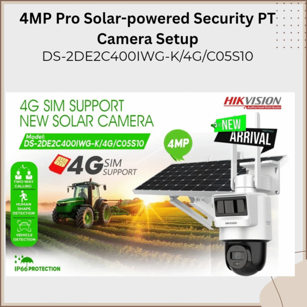 4MP SOLOER POWER 4G CAMERA