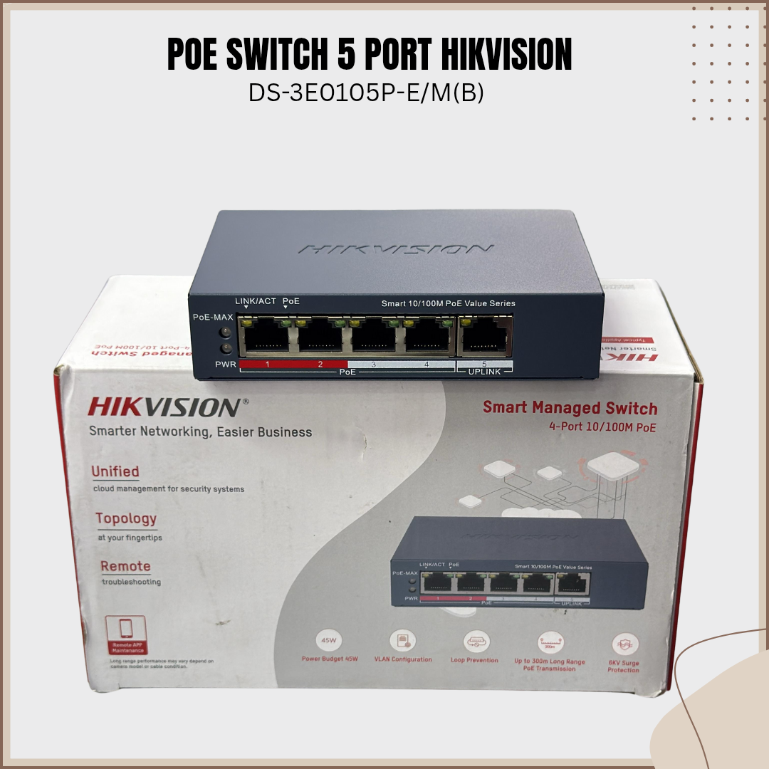 POE SWITCH  DS-3E105P-E1/M