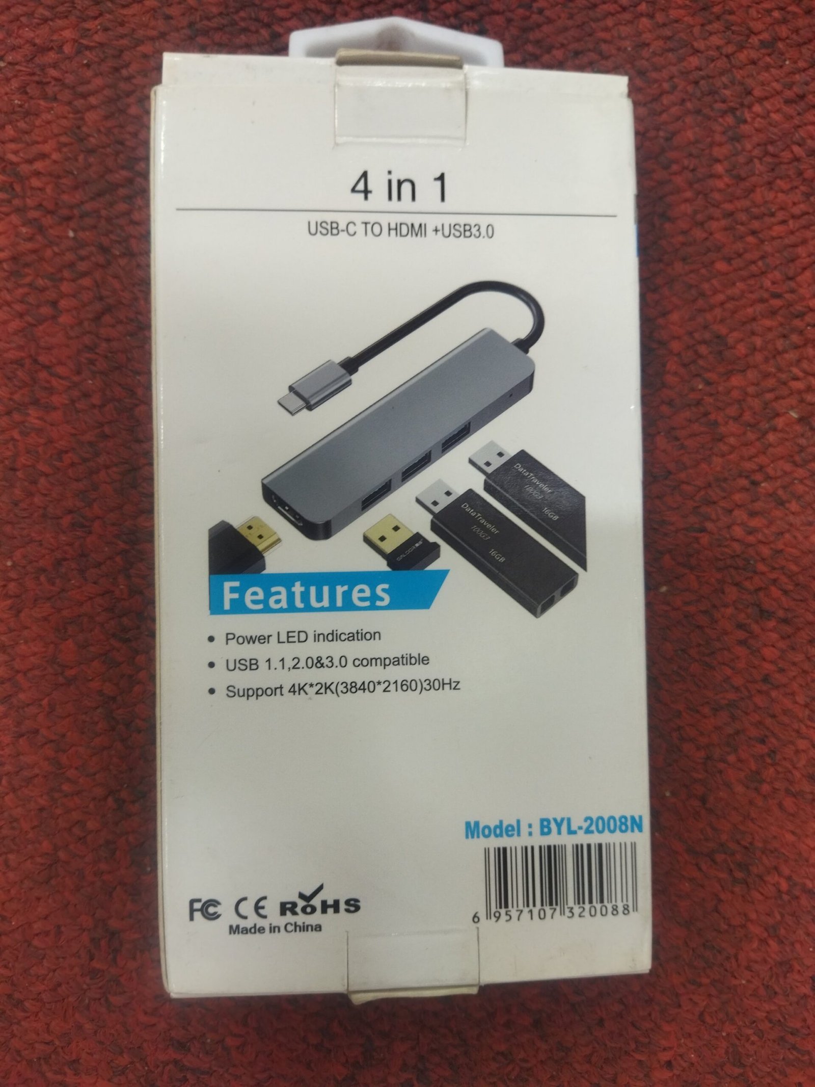 TYPE C TO Adaptor 4 in 1 4k - Image 2