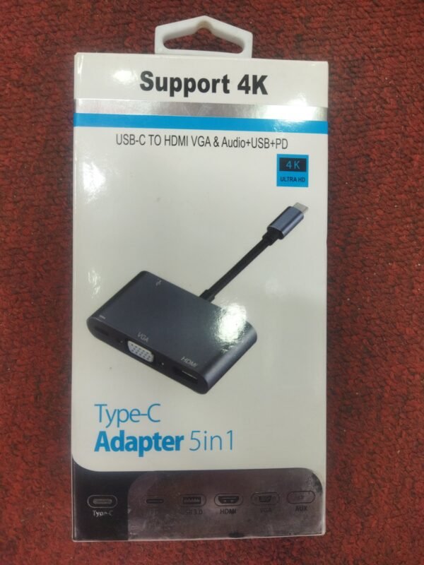 TYPE C ADAPTOR 5 IN 1 4K