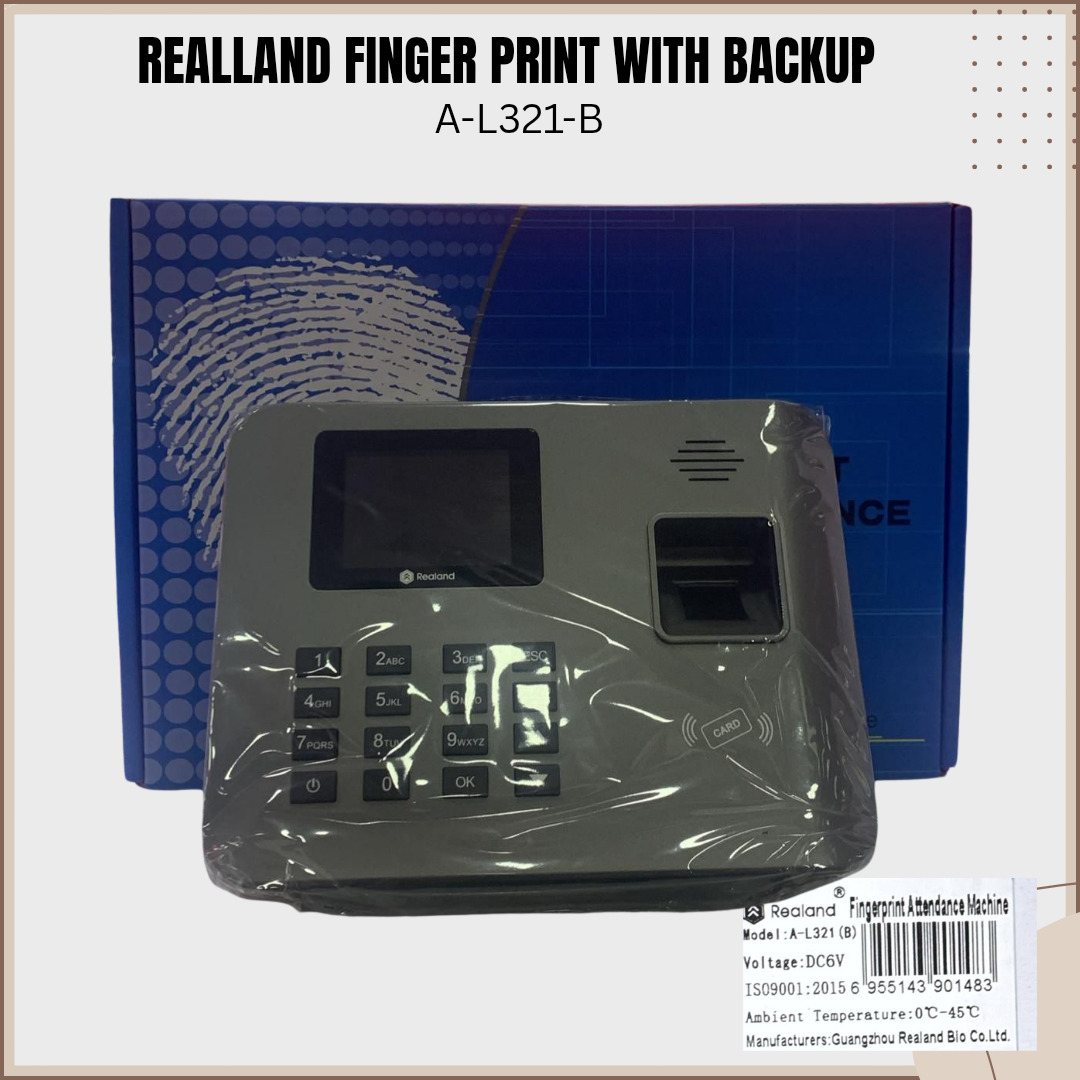 Realand finger print withbackup