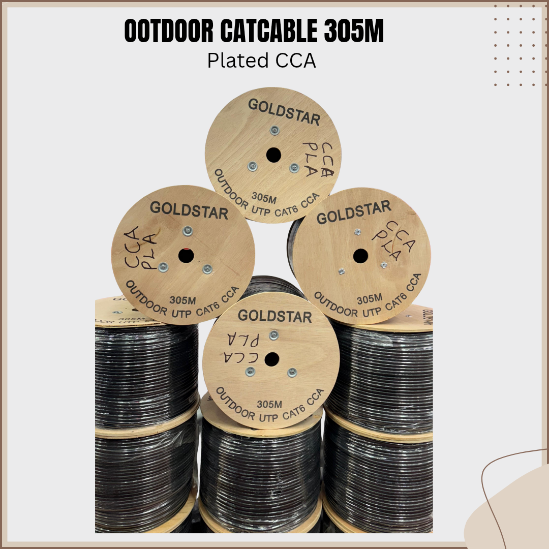 CAT6 OUTDOOR CABLE PLATED
305M