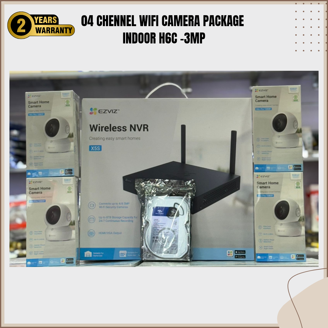 04 CHENNEL WIFI PACKGAE INDOOR H6C-3MP
