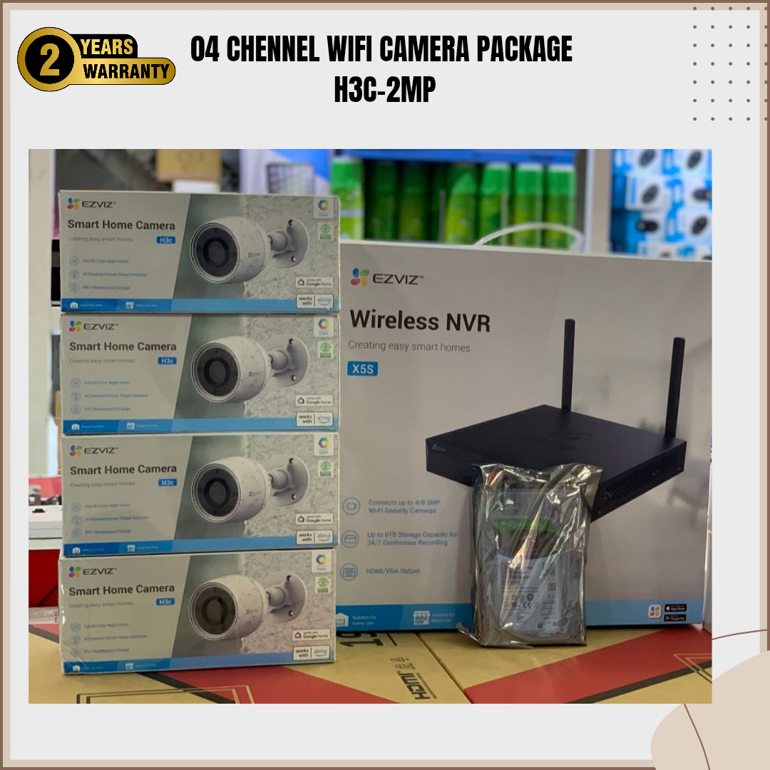 CCTV CAMERA 04 PACKAGE H3C BULLET OUTDOOR