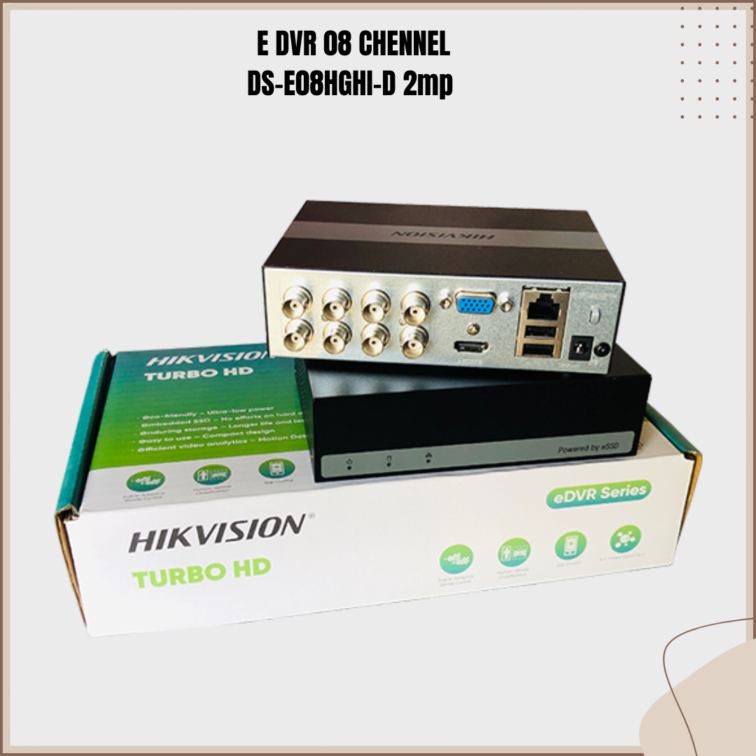E DVR 08 CHENEL HIKVISION