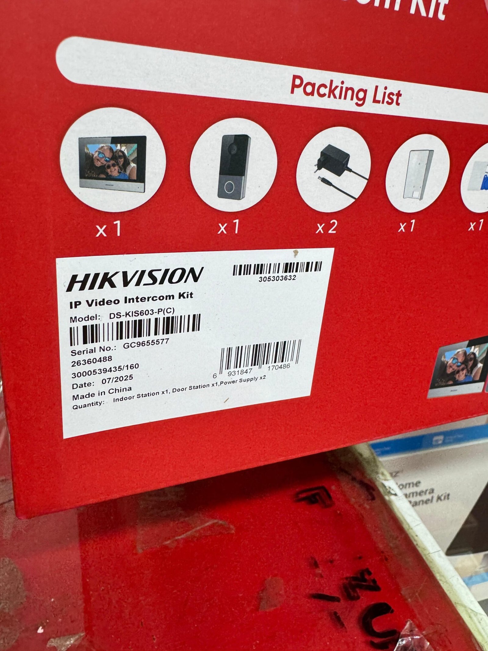 IP DOOR PHONE DS-KIS603P - Image 3