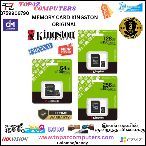 MEMORY CARD KINGSTON ORIGINAL (03YEAR WARRENTY)