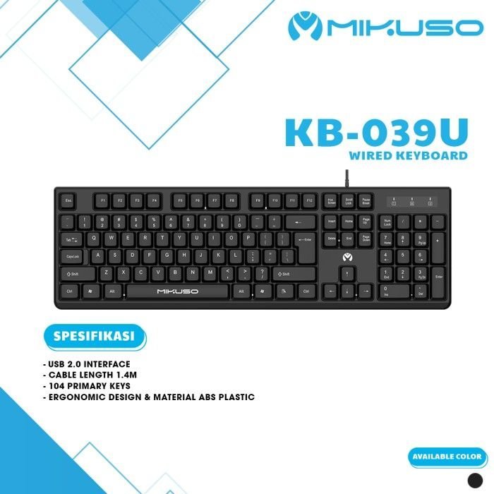 KEYBOARD MIKINSO KB-039U