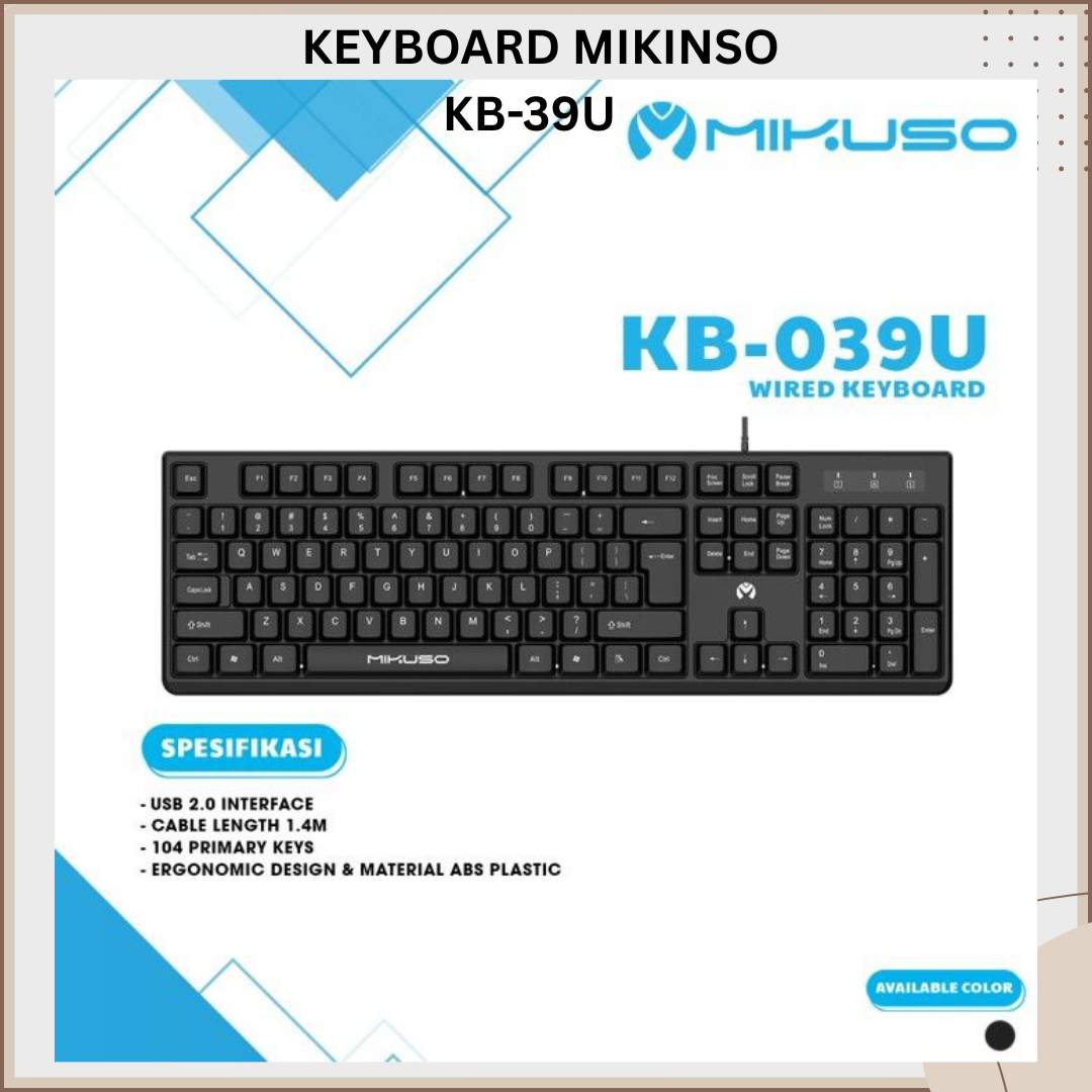 KEYBOARD MIKINSO KB-039U - Image 3