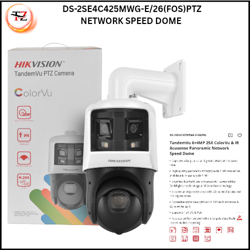 TandemVu 6+4MP 25X ColorVu & IR Acusense Panoramic Network Speed Dome