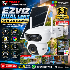 EZVIZ HB90 4G Dual Lens Solar Camera Sri Lanka