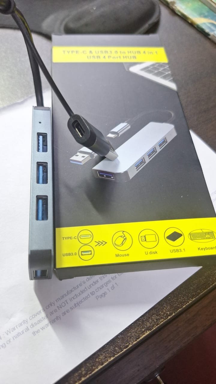 TYPE-C & USB 3.0 HUB 4 IN 1 USB HUB - Image 2