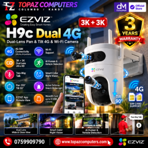 EZVIZ H9C 4G Dual Lens 10MP SIM Camera Sri Lanka