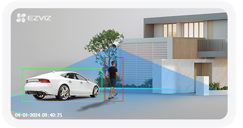 EZVIZ H3C 3K outdoor bullet WiFi camera smart detection